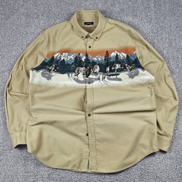 CROFT&BARROW 캔버스 버튼다운 셔츠 ( XL ) / 10338