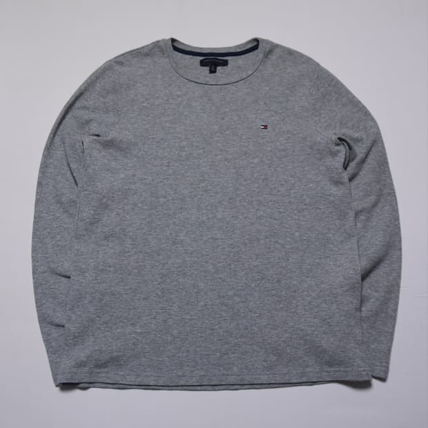 타미힐피거 남성 긴팔 티셔츠 S (95) 그레이 상태좋음