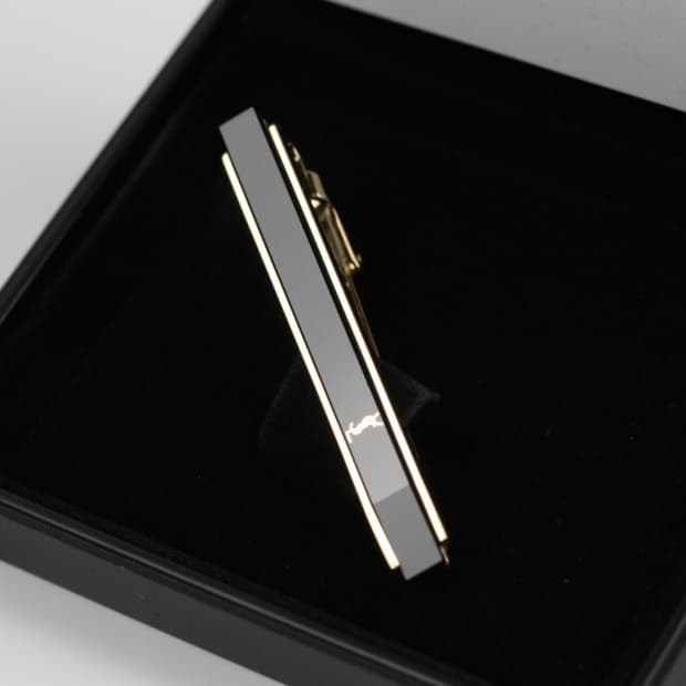 입생로랑 A등급 5cm 남자 명품 넥타이핀 빈티지