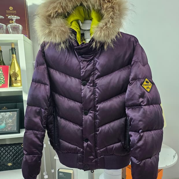 (L-105)남성 콕스 레이싱 라쿤퍼 푸퍼 오리털 숏 패딩