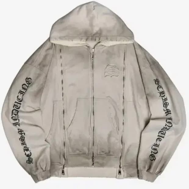 스키즘인듀싱 더티워싱 후드집업