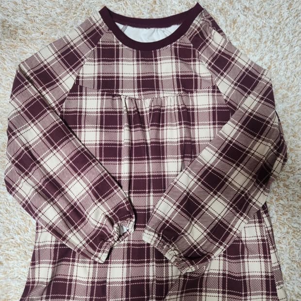 빈티지 니혼진 너드깔 체크 긴팔