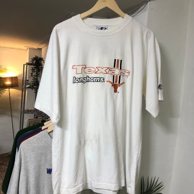 Logo AthleticTexas Longhorns white tee