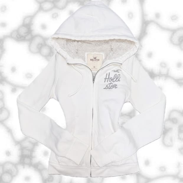 대대장 홀리스터 딱붙핏 양털 울프죠 후드집업 xs