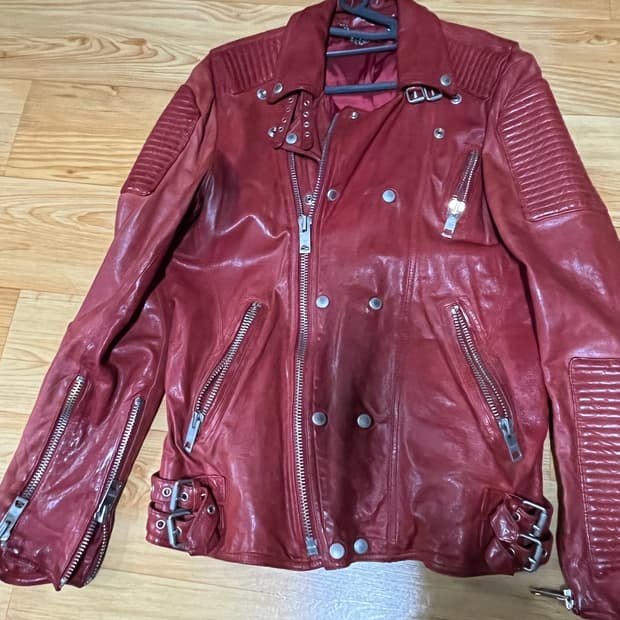 이탈리아산 양가죽 레더 자켓