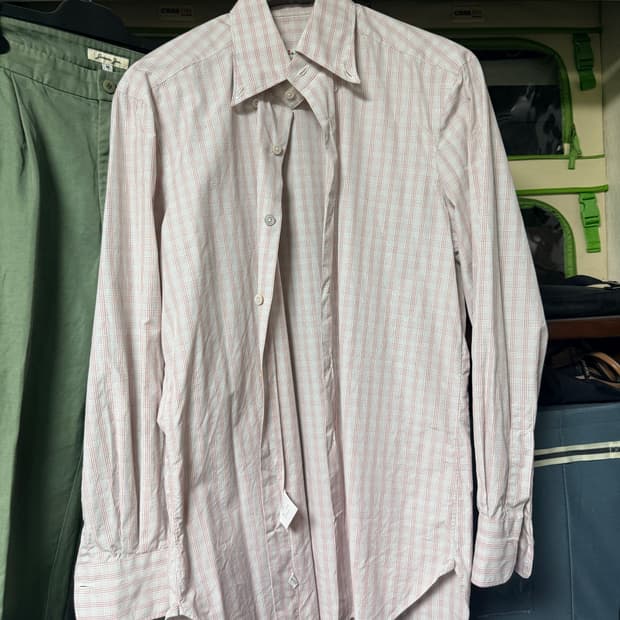 키톤 체크 셔츠 거의 새거
