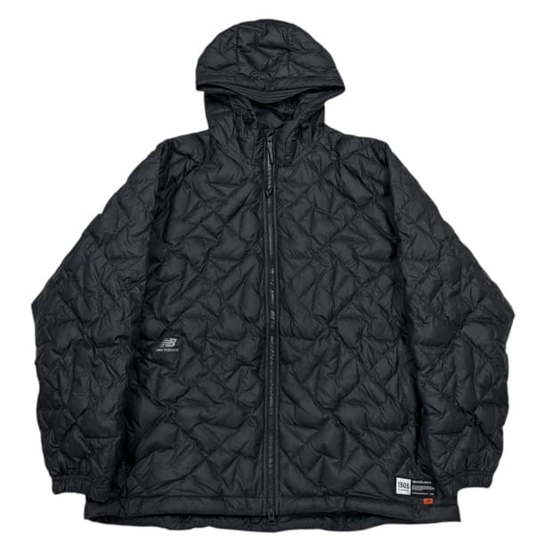 뉴발란스 뉴보이 퀄팅 RDS 다운 후드 경량패딩 자켓 블랙 2XL 110
