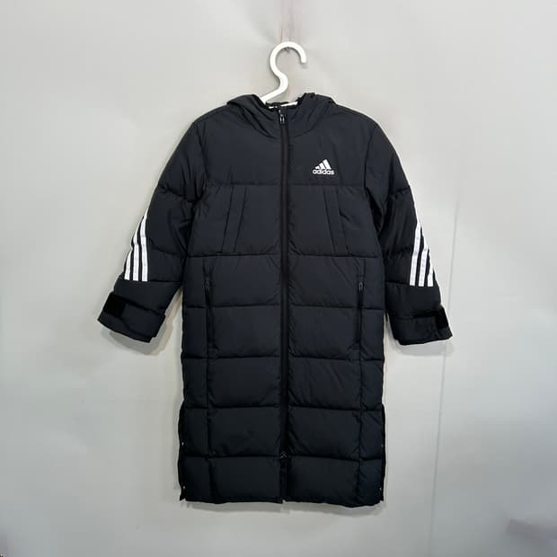 아디다스 키즈 오리털 롱패딩 130 블랙