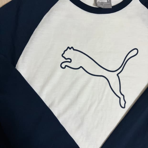 푸마 네이비 롱슬리브 긴팔티