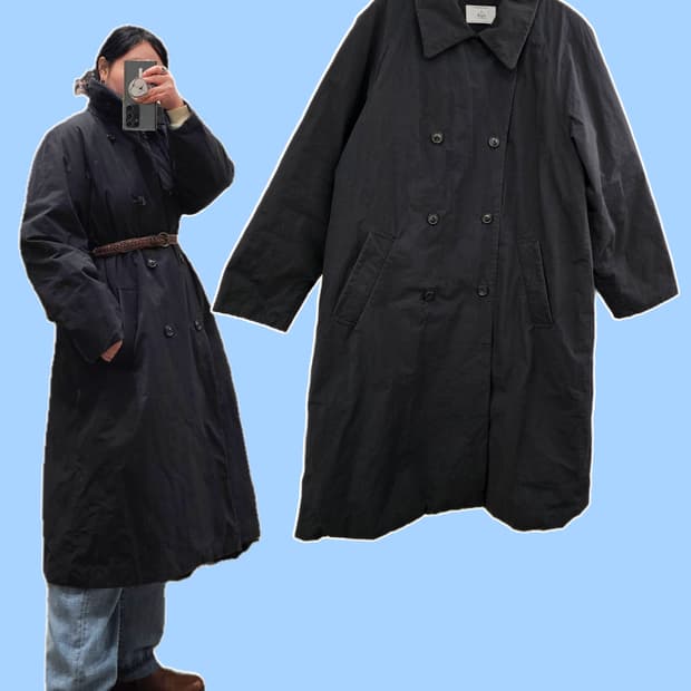 Ripo trenta anni 블랙 더블 패딩코트