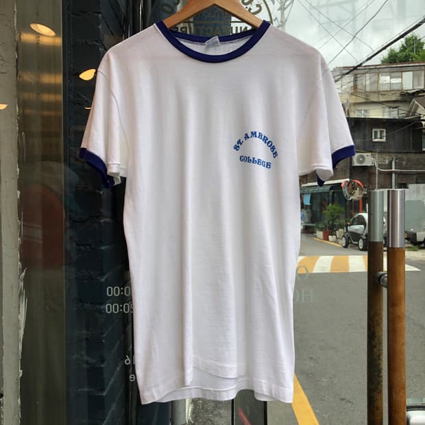 70s~90s Ringer T-shirt-L