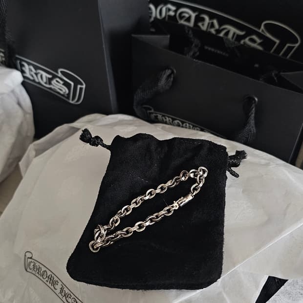 크롬하츠 페이퍼체인 스몰 7인치 새상품