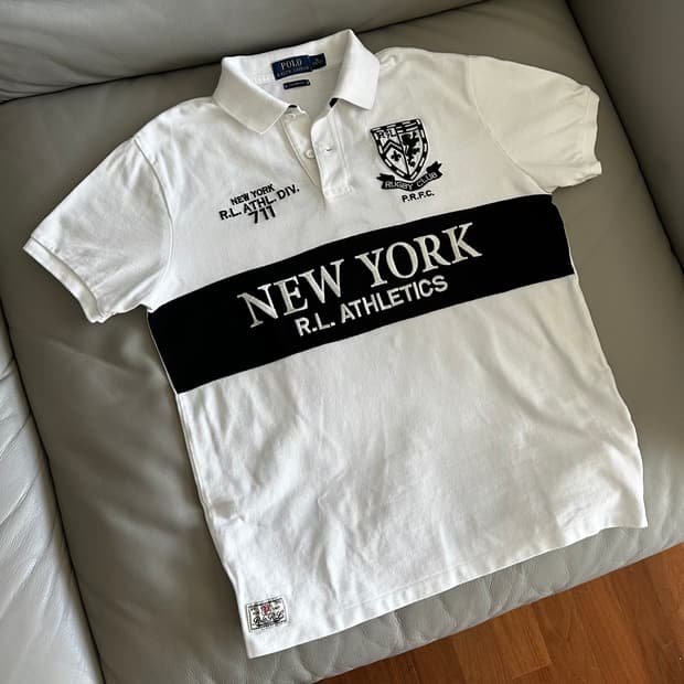 폴로 랄프로렌 뉴욕 럭비클럽 커스텀핏 피케티 M