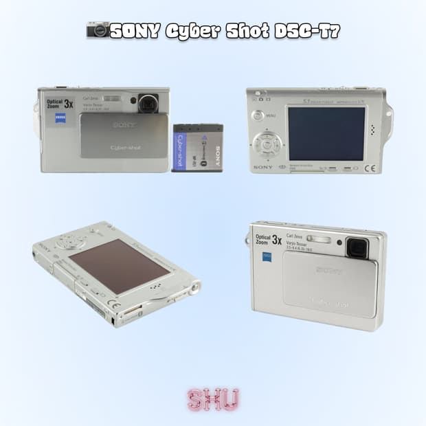 소니 사이버샷 DSC-T7 컴팩트 미니 디카 실버