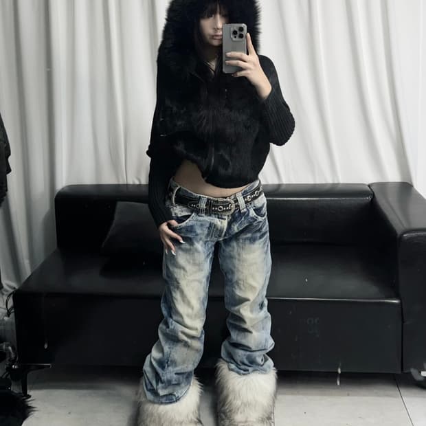 Buckaroo washed wide pants