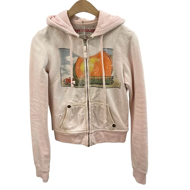 트루 릴리전 디스트로이드 후드집업