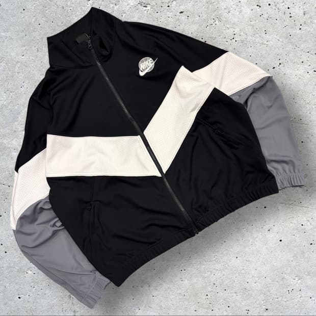 [2XL] 나이키 농구 블랙/화이트 트랙 자켓 C453