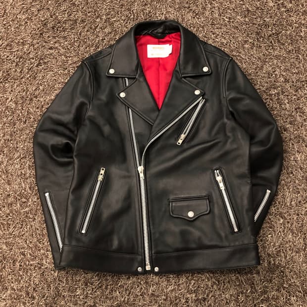 M 마하그리드 양가죽 라이더 레더 가죽 자켓