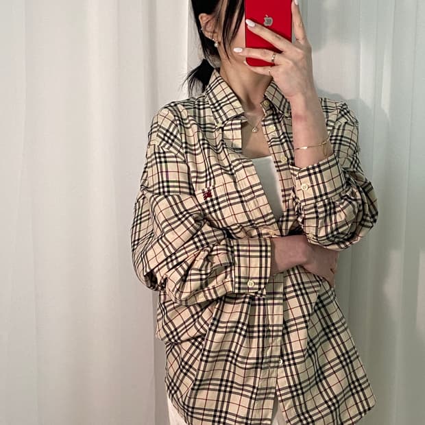 버버리 노바체크 셔츠