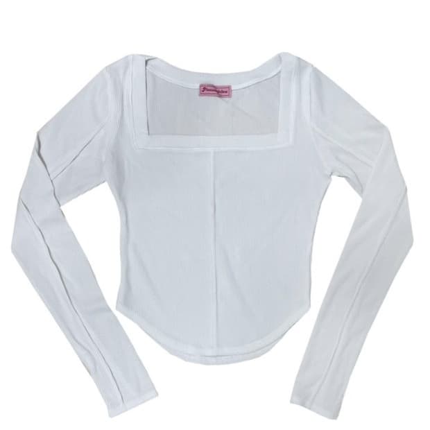 플리즈노팔로우 바비탑 화이트