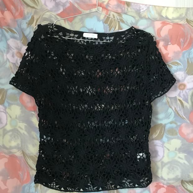Black lace top