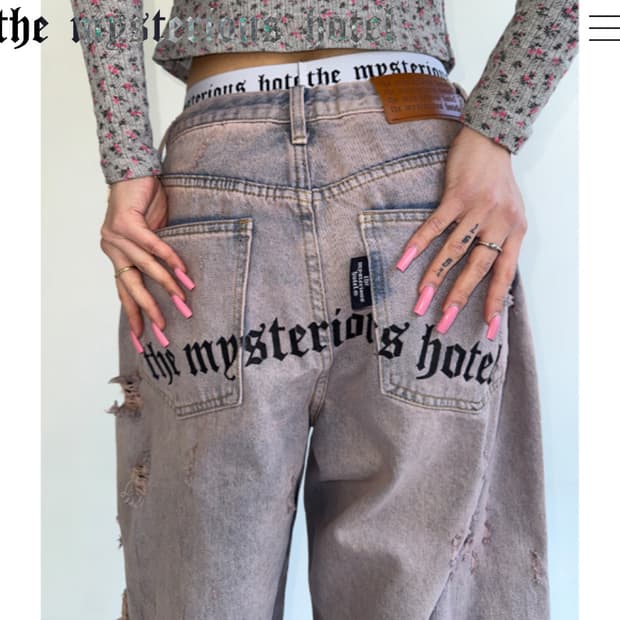 더미스테리어스호텔REAL DAMAGE JEANS