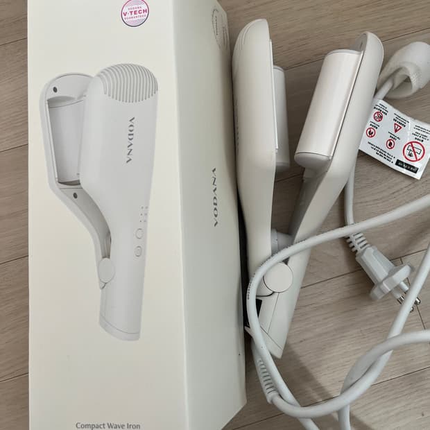 보다나 콤팩트 물결고데기 아이보리 38mm