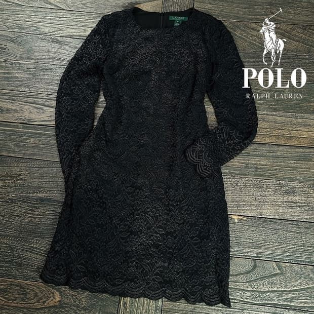 [랄프로렌] 레이스 자수 엘레강스 원피스 M19494