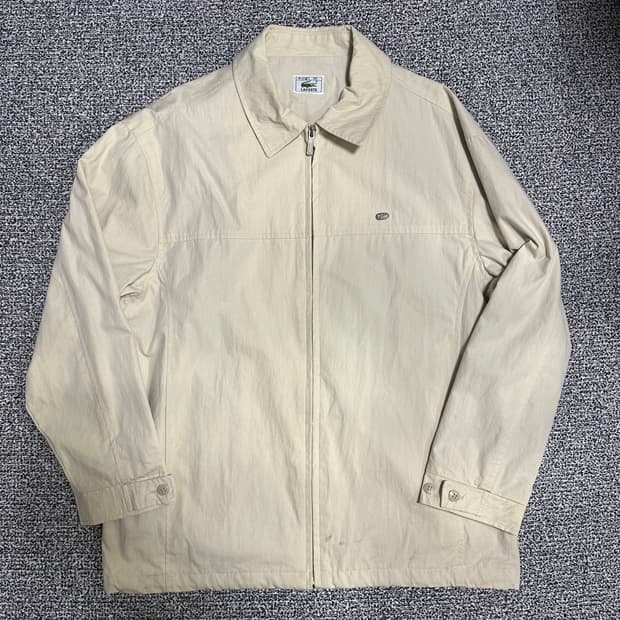 (100) 라코스테 베이지 면 블루종 자켓