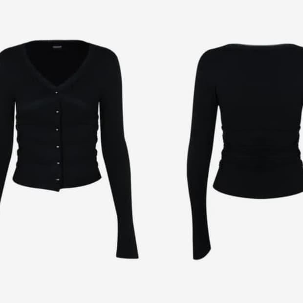 ODOR 오도어 로맨스 가디건 블랙