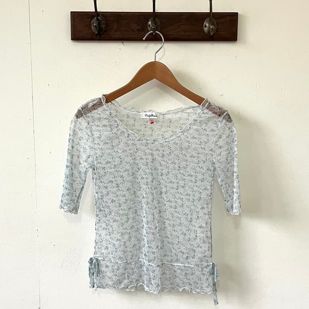 Link Beans 시스루 플라워 탑