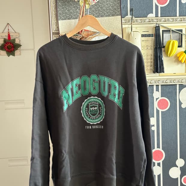 (XL) 일본 RAGEBLUE × 농심 너구리 오버사이즈 맨투맨