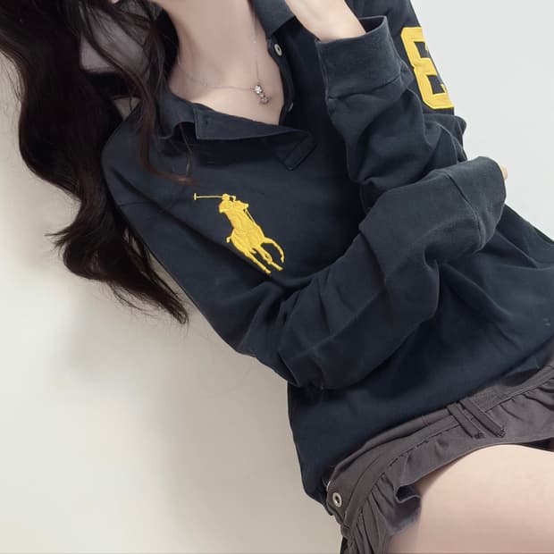 🐰폴로 랄프로렌 빅포니 블랙 옐로우 pk 긴팔💛