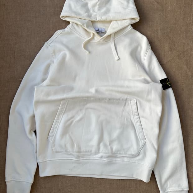 스톤아일드 후드티 화이트 XL 