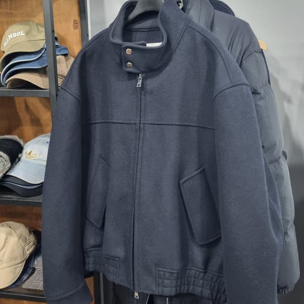 키뮤어 울 헤링턴 자켓 네이비 L사이즈(가슴단면61) 거의새거