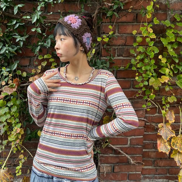 히피패턴 롱슬리브