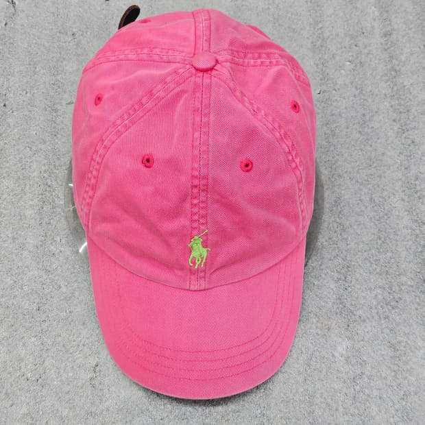 폴로 정품 코튼 볼캡 프리사이즈 가죽 장식