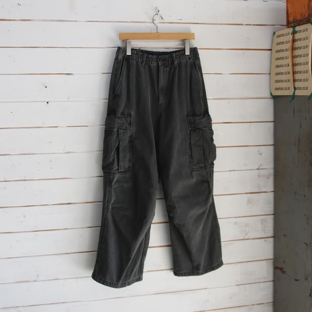 GU 와이드 데님 카고 팬츠 (남성용)