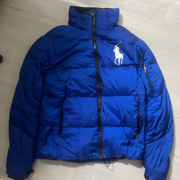 폴로 빅 포니 블루 패딩 