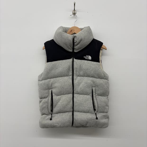 노스페이스 700 눕시 패딩 베스트 그레이 S