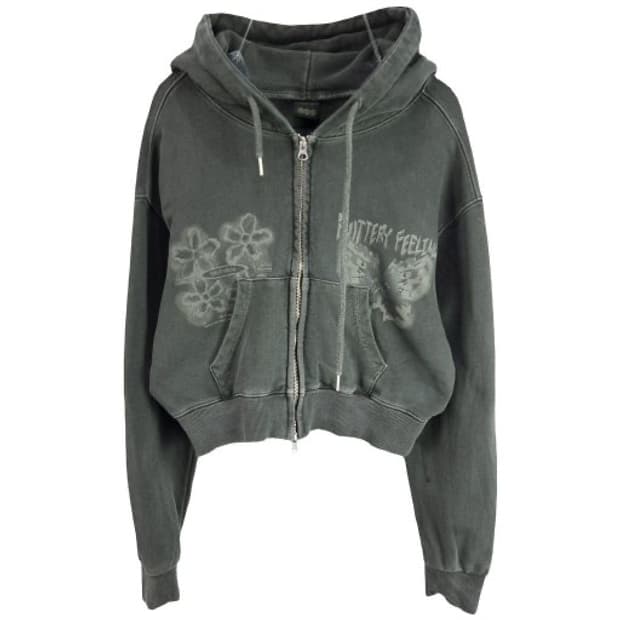 꼼파뇨 크롭 투웨이 후드집업