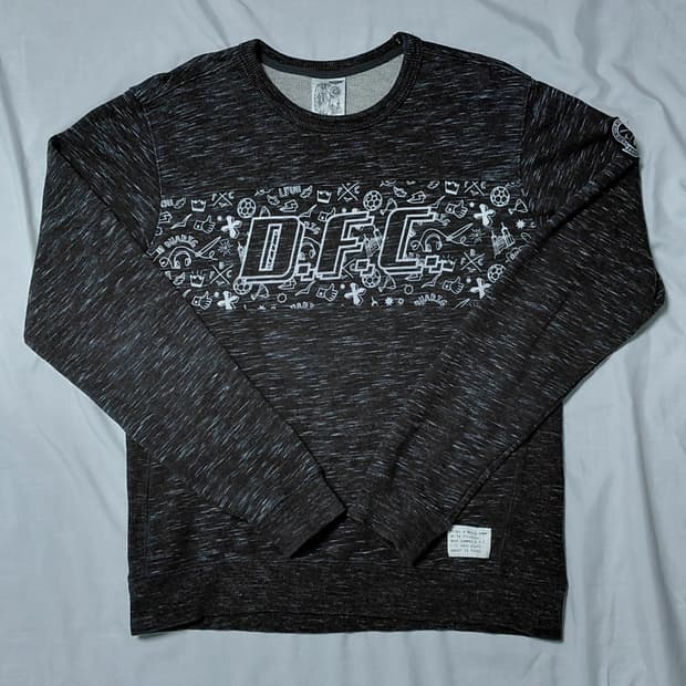 [M] 프랑스 듀아리그(DUARIG) 풋살 클럽 그래픽 맨투맨 (차콜)