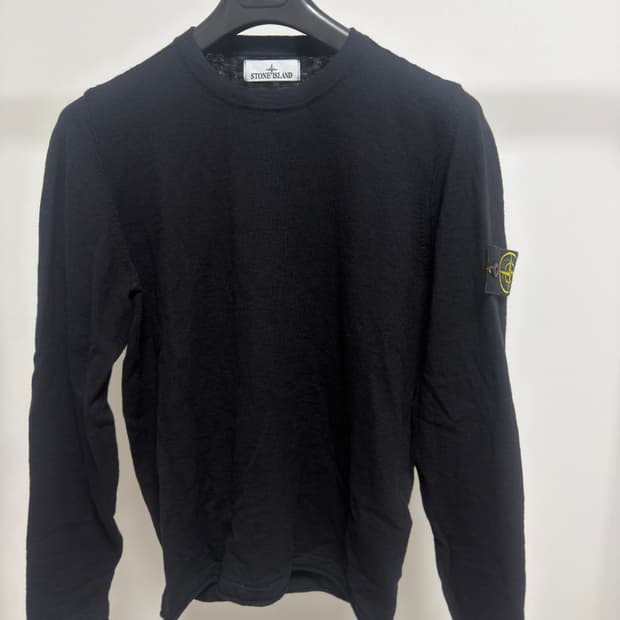 [ M ] 스톤아일랜드 울 니트 블랙