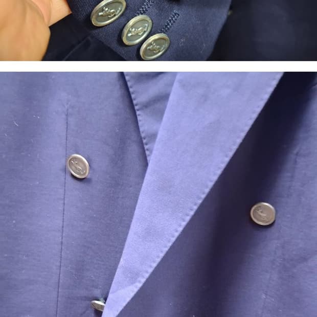 일본빈티지 입생로랑 단추12개 큰단추6개 소매작은단추6개 그레이스틸단추
