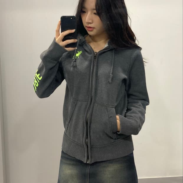 아베크롬비 순록 로고 후드집업