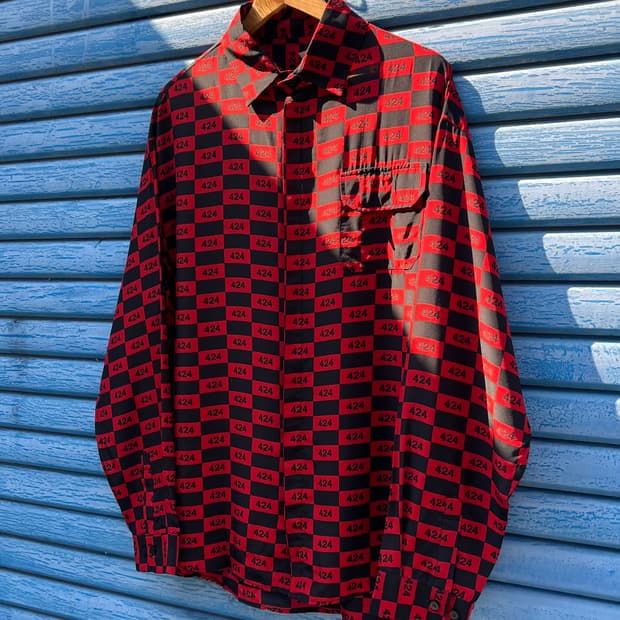 424 22ss Logo Button Down Shirt