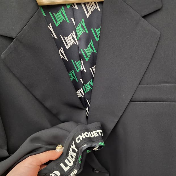 럭키 슈에뜨 싱글자켓 블랙 36