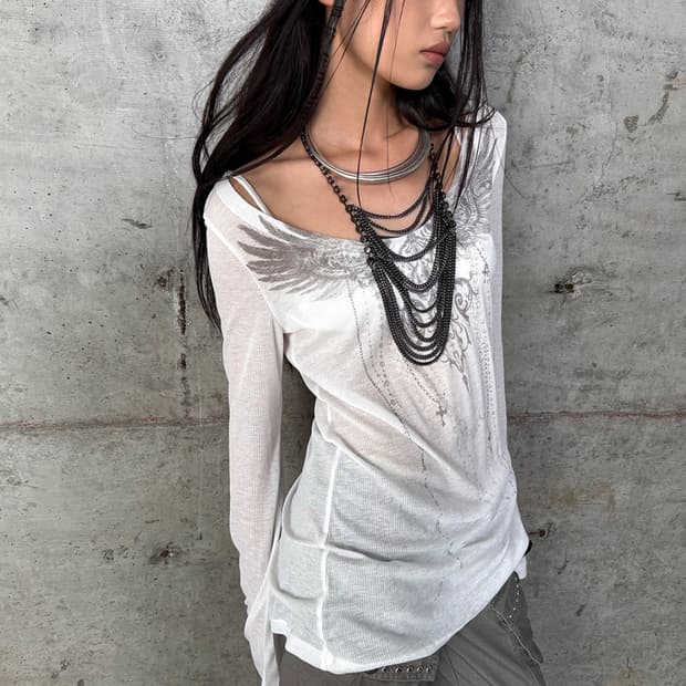 Angel Trace Long Sleeve Top