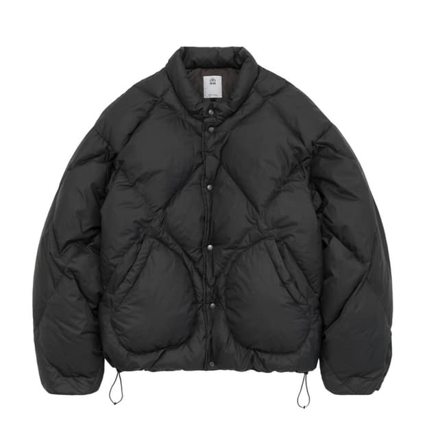 [3] 폴리테루 롬버스푸퍼자켓 블랙 차콜