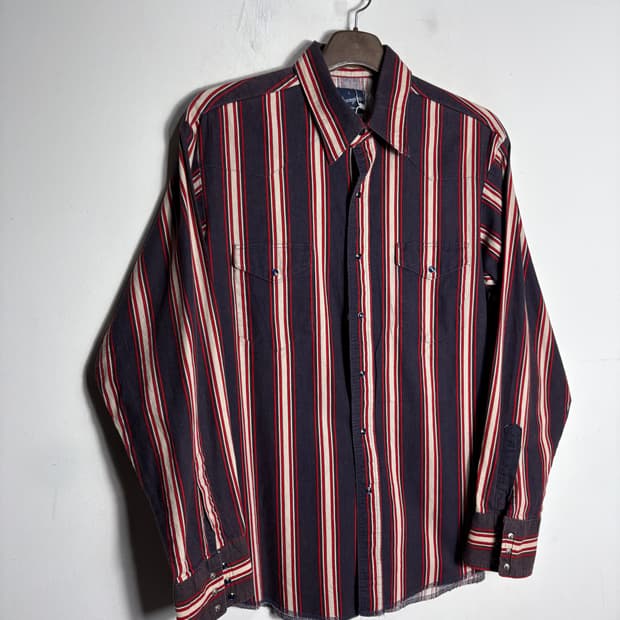 랭글러 스트라이프 웨스턴 셔츠